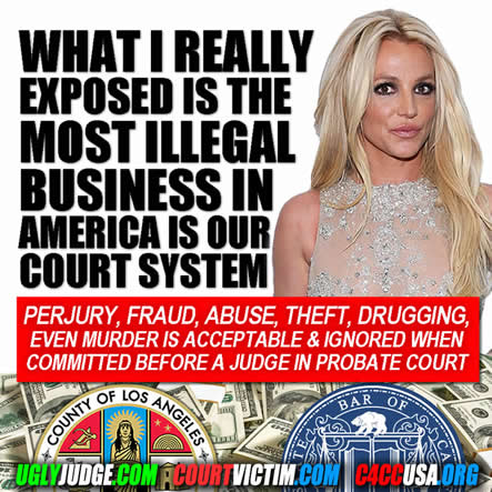 Brintey Spears discovered the most illegal business in America is the court system