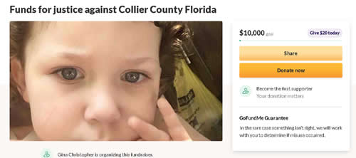 Funds for justice against Collier County Florida, organized by Gina Christopher