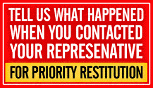 What happened when you contacted your represenative