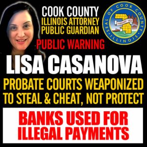 Cook County Chicago Illinois Lisa Casanova Public Guardian exposed for possible bribbery exposed