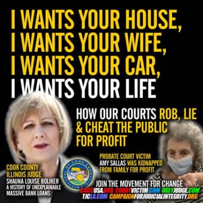 Cook County Chicago Illinois County Judge shauna louise boliker and Lisa Casanova Public Guardian exposed for possible bribery
