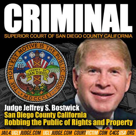  Criminal Judge Jeffrey S Bostwick San Diego County California