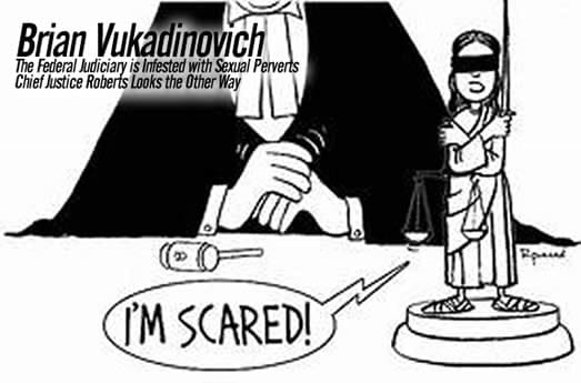 Brian Vukadinovich The Federal Judiciary is Infested with Sexual Perverts Chief Justice Roberts Looks the Other Way