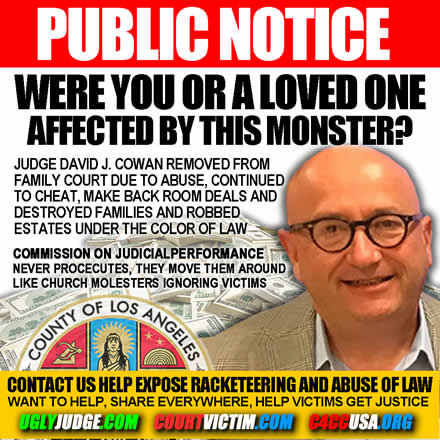Public Notice Judge Aviva K Bobb were you or a loved one affected by this monster LA County knew about but did nothing