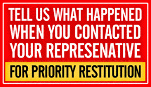 What happened when you contacted your represenative