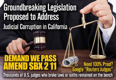 Janet Phelan Groundbreaking Legislation Proposed to Address Judicial Corruption in California Dr Richard I Fines Amend SBX 2 11