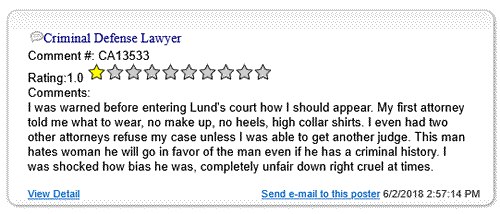Judge Roger L Lund Corrupt Judge Roger Lynn Lund Ventura County Oxnard probate abuse immoral unethitical abuses authorityThe Robing Room CA State Judges Judge Roger Lund