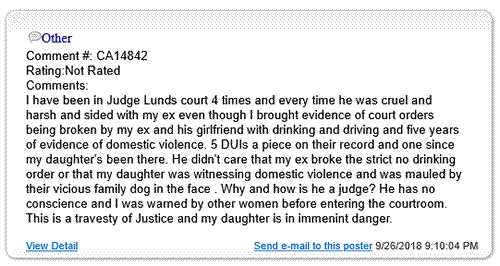 Judge Roger L Lund Corrupt Judge Roger Lynn Lund Ventura County Oxnard probate abuse immoral unethitical abuses authorityThe Robing Room CA State Judges Judge Roger Lund